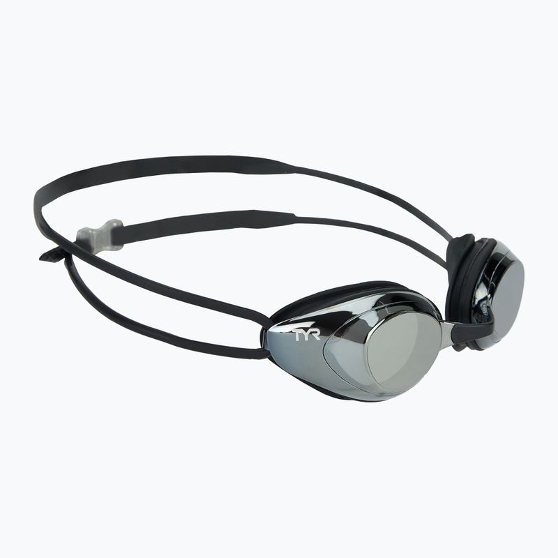 TYR Blackhawk Racing tükrös ezüst/fém/fekete úszószemüveg