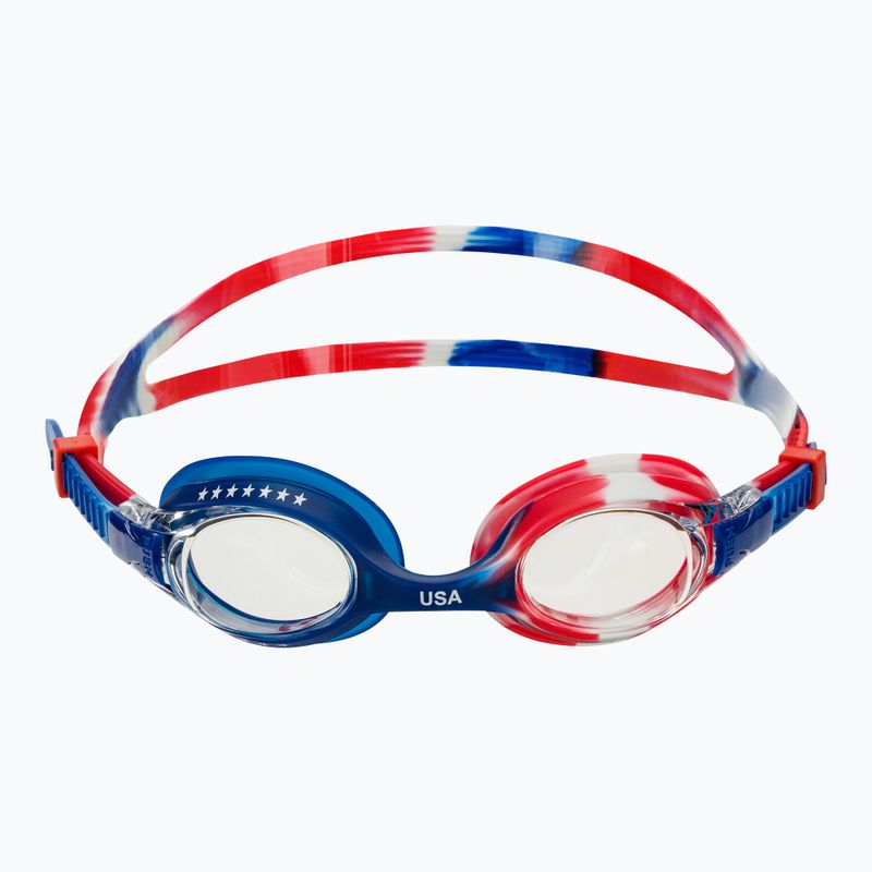 Úszószemüveg TYR Swimple USA clear/red/navy 2