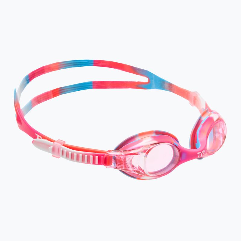 TYR Swimple Tie Dye Non-Mirrored rózsaszín/rózsaszín/fehér gyermek úszószemüveg