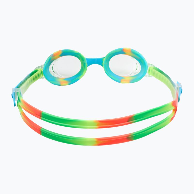 Gyermek úszószemüveg TYR Swimple Tie Dye Non-Mirrored átlátszó/ zöld/ narancssárga 4