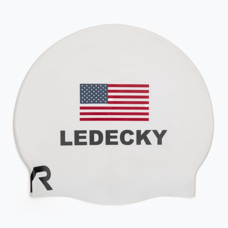 TYR Ledecky szilikon úszósapka fehér 2