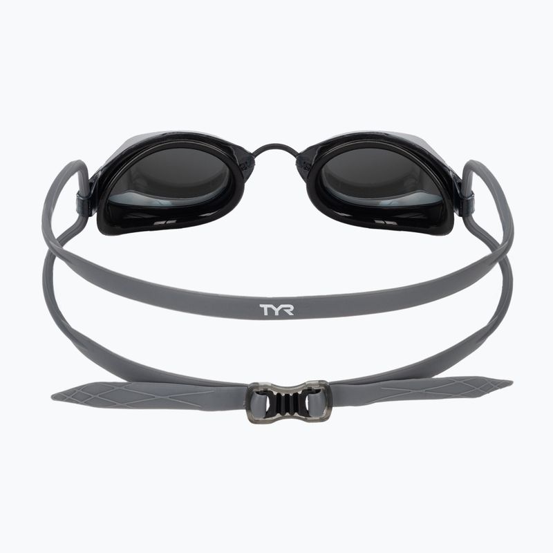 TYR Tracer-X Racing tükrös úszószemüveg fekete és ezüst LGTRXM_043 5