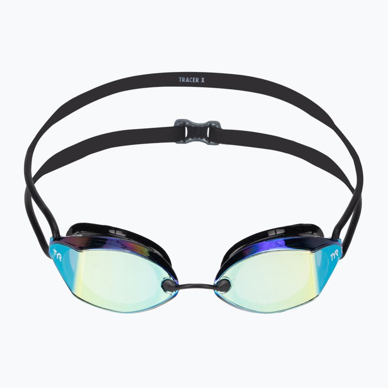 TYR Tracer-X Racing tükrös úszószemüveg fekete/arany LGTRXM_751 2
