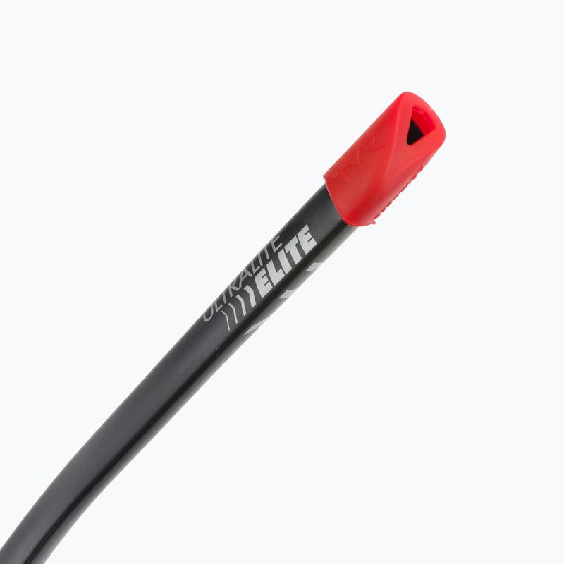 TYR Ultralite Snorkel Elite első úszócső fekete és piros LSNKLELT_001 3