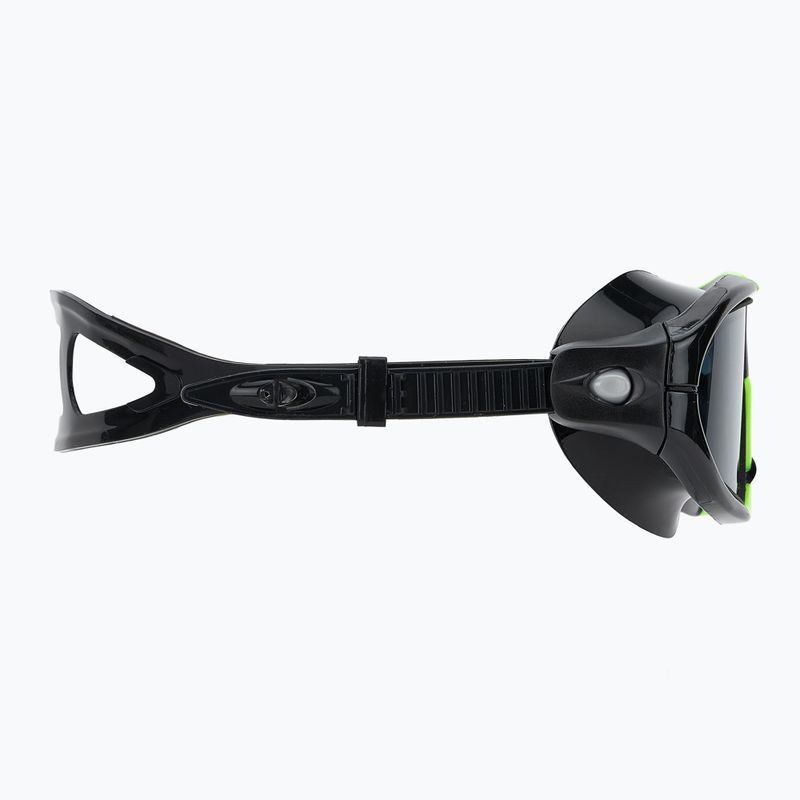 TYR Orion füst/ fekete/ sárga úszómaszk 3