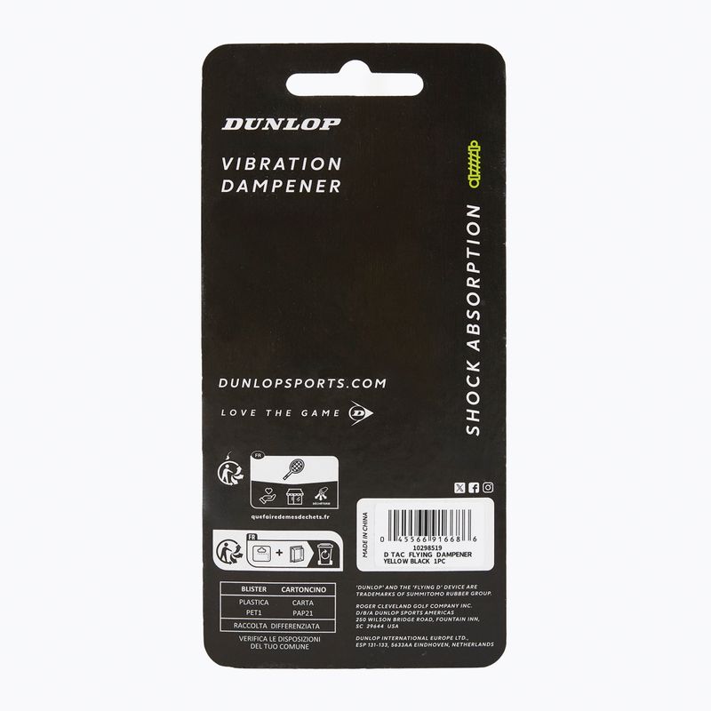 Rezgéscsillapító Dunlop Flying D Dampener 2 db. yellow/black 2