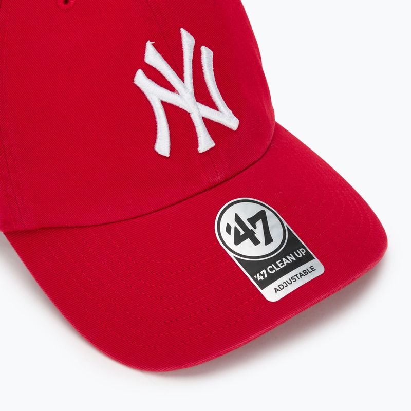 47 Márka MLB New York Yankees CLEAN UP baseball sapka piros 3