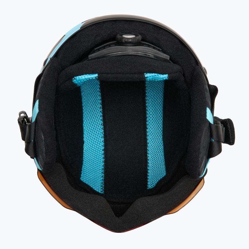 Gyerek sísisak Bollé Quiz Visor Jr black/blue matte/orange gun 5