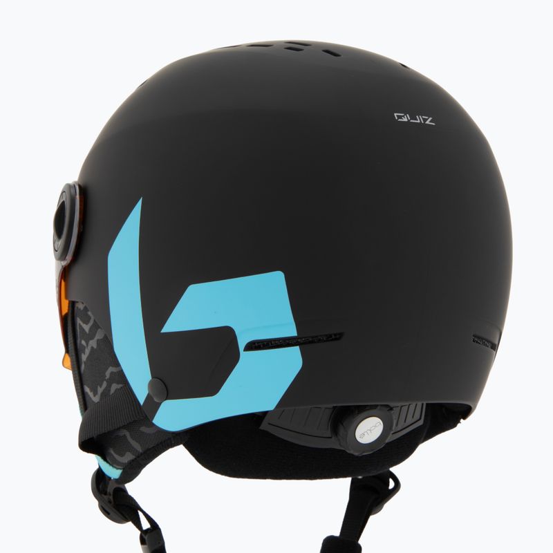 Gyerek sísisak Bollé Quiz Visor Jr black/blue matte/orange gun 8