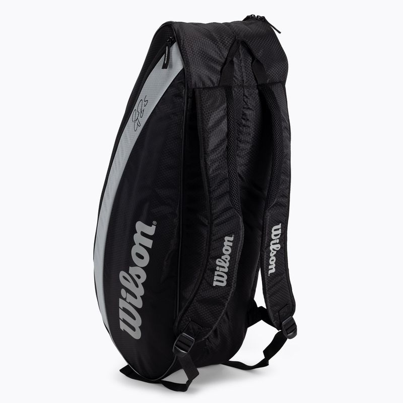 Tenisz táska Wilson Rf Team 6 Pack fekete WR8005701