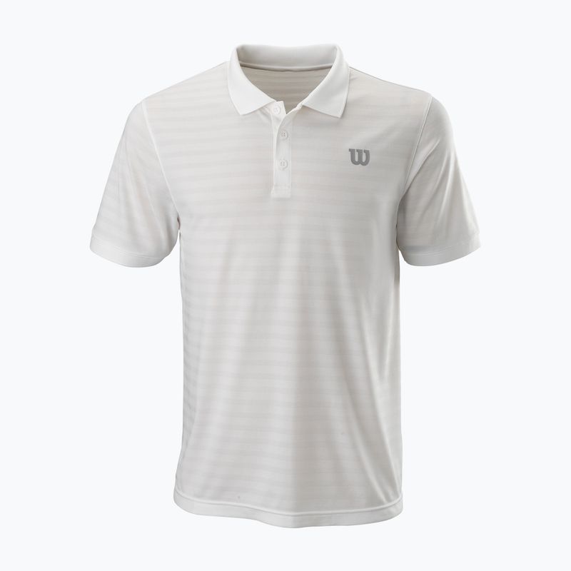 Férfi teniszpóló Wilson Stripe Polo fehér WRA789703