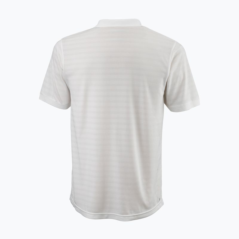 Férfi teniszpóló Wilson Stripe Polo fehér WRA789703 2