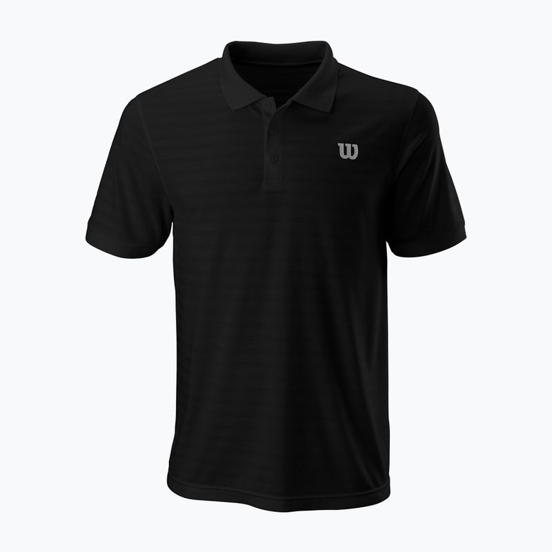 Férfi tenisz póló Wilson Stripe Polo fekete WRA789707