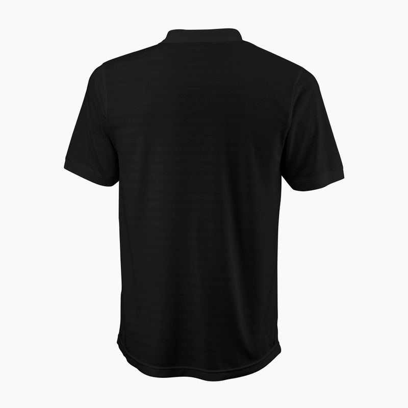 Férfi tenisz póló Wilson Stripe Polo fekete WRA789707 2
