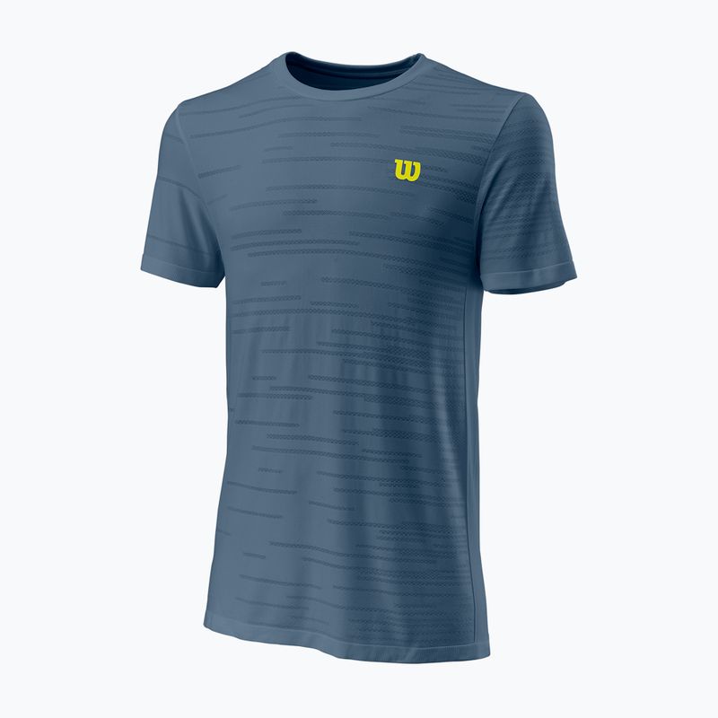 Férfi teniszpóló Wilson KAOS Rapide SMLS Crew II kék WRA813802