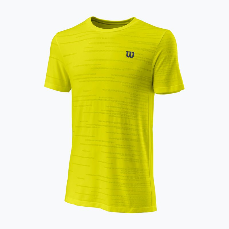 Férfi teniszpóló Wilson KAOS Rapide SMLS Crew II sárga WRA813805