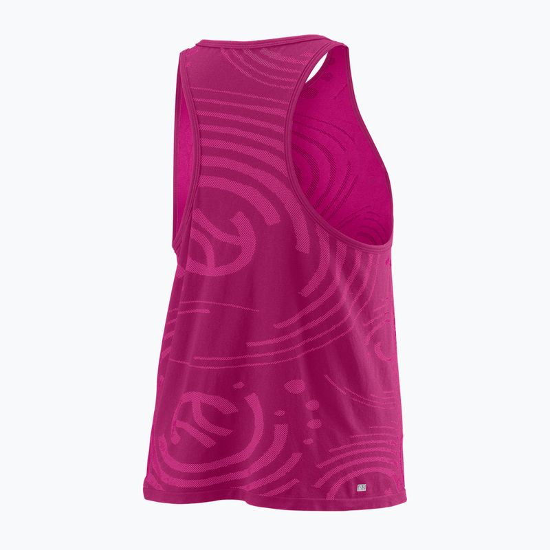 Női teniszpóló Wilson PWR SMLS Tank rózsaszín WRA809702 2