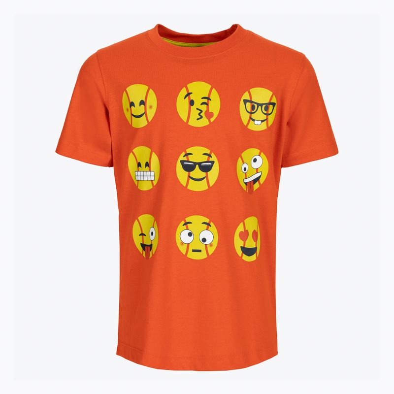 Gyermek teniszpóló Wilson Emoti-Fun Tech Tee narancssárga WRA807403