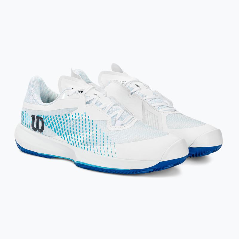 Férfi teniszcipő Wilson Kaos Swift 1.5 Clay fehér/kék atoll/lapis kék 4