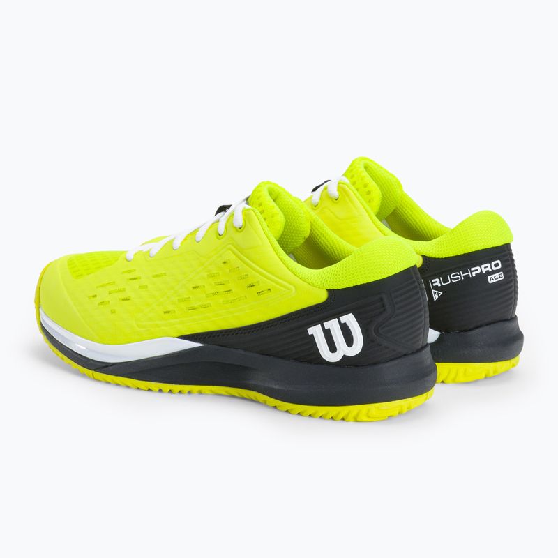 Wilson Rush Pro Ace Safety gyermek teniszcipő fekete és sárga WRS331140 3