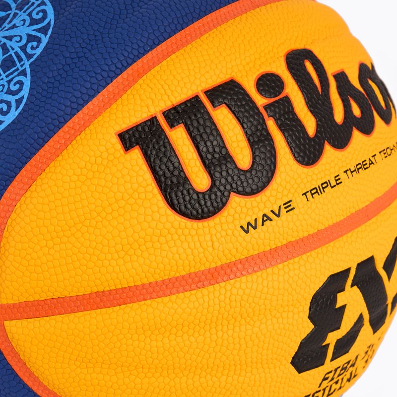 Wilson Fiba 3x3 kosárlabda Paris Retail kosárlabda 2024 kék/sárga 6-os méret 3
