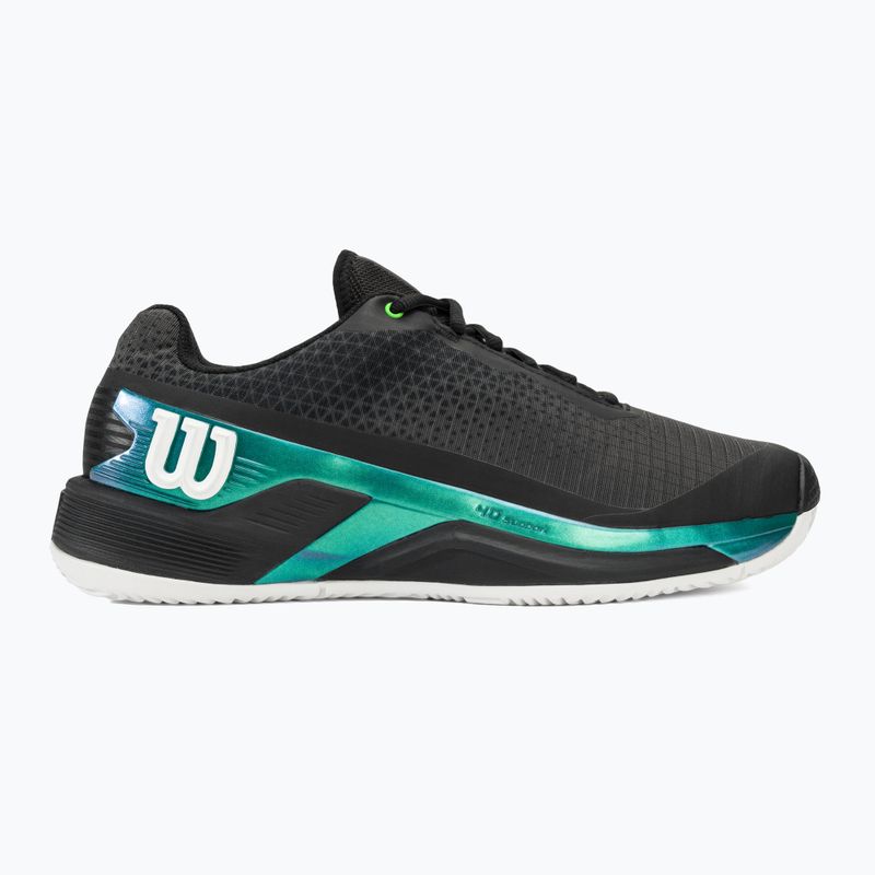 Wilson Rush Pro 4.0 Blade Clay férfi teniszcipő fekete/fekete/mélytengeri teal 2