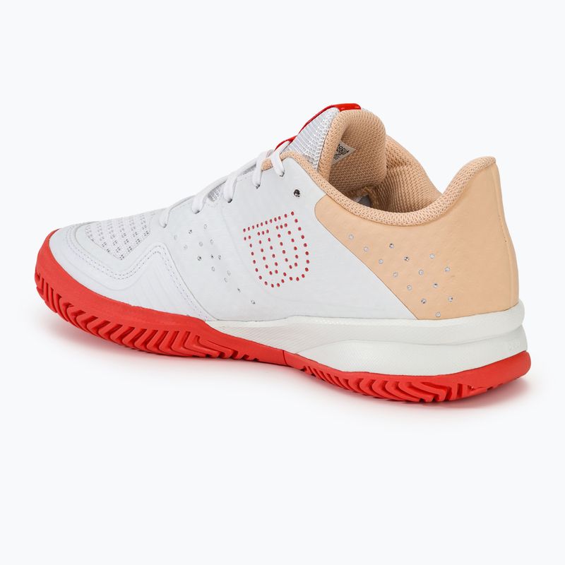 Női teniszcipő Wilson Kaos Stroke 2.0 fehér/barack perfait/infrared 3