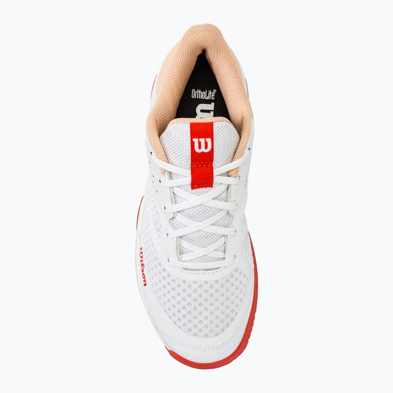 Női teniszcipő Wilson Kaos Stroke 2.0 fehér/barack perfait/infrared 5