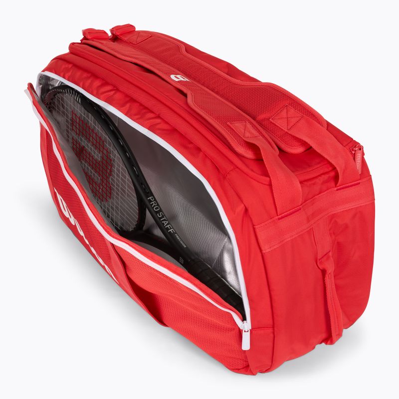 Wilson Super Tour Red Coaches Duffel tenisz táska piros 9