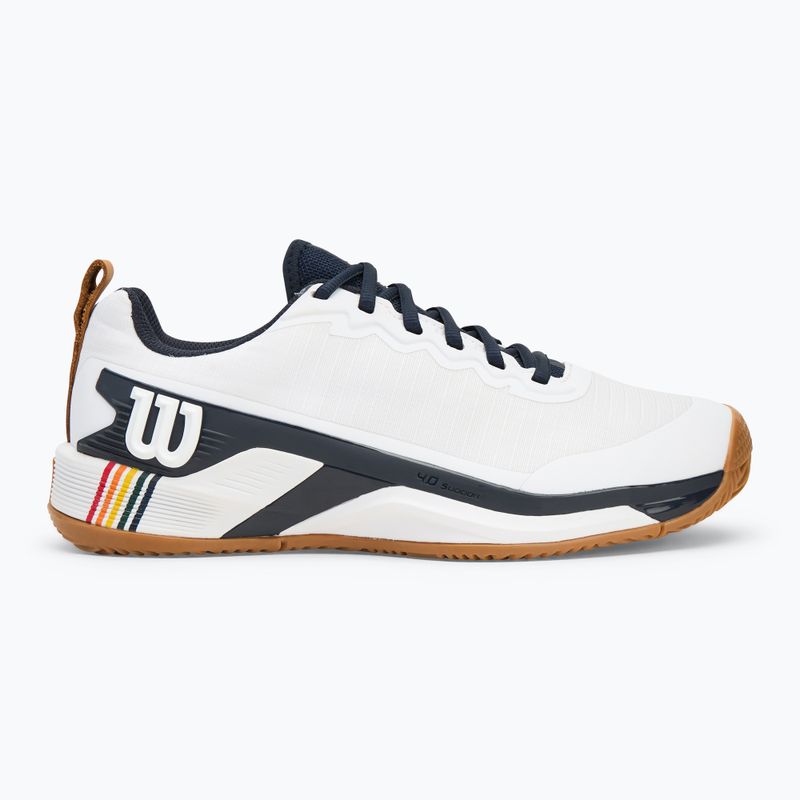Férfi teniszcipő Wilson Rush Pro 4.5 Clay RG fehér/ navy blézer/ gumi 2