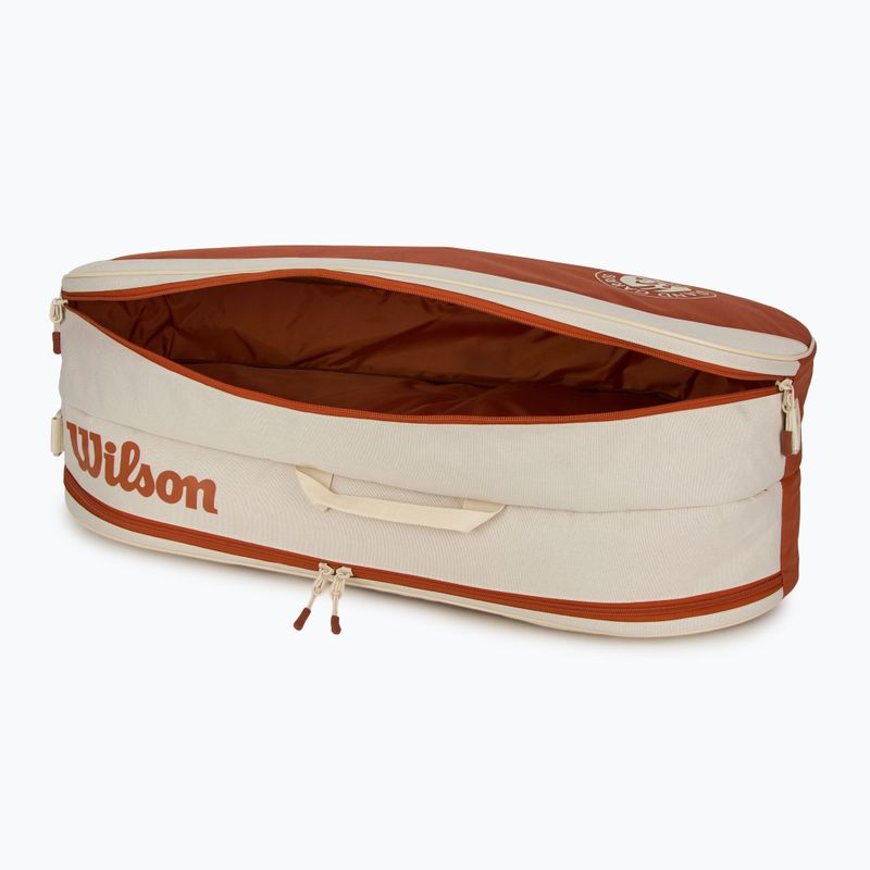 Wilson Roland Garros Team 6PK 2005 krém/ salak tenisz táska 5