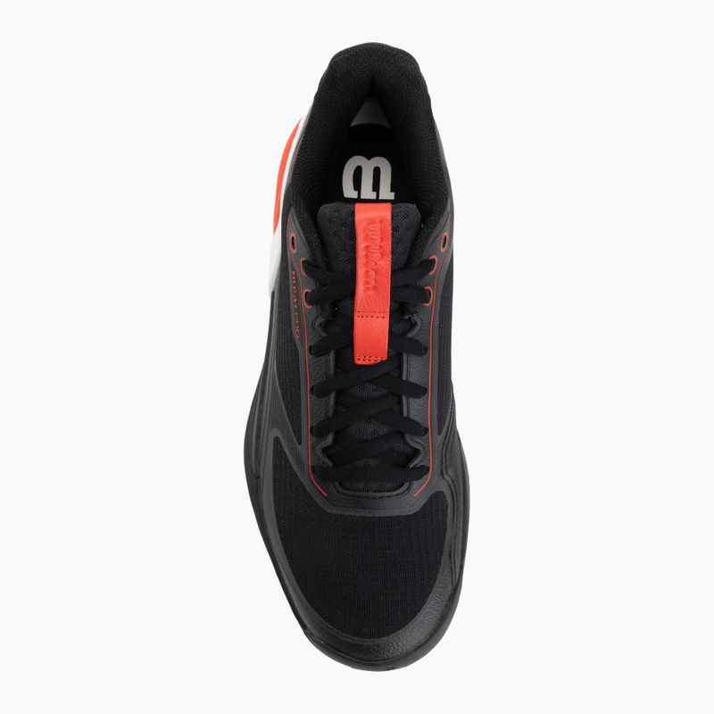 Férfi padelcipő Wilson Rush Pro 5 black/infrared/white 5