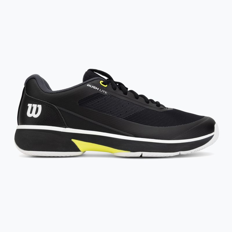 Férfi teniszcipő Wilson Rush Lite 5 black/white/safety yellow 2