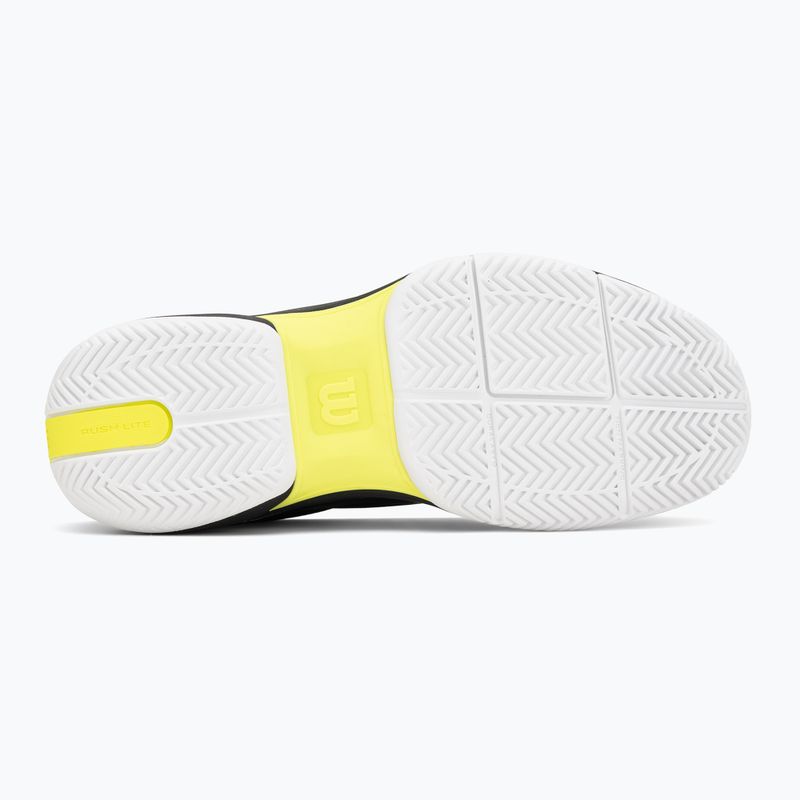 Férfi teniszcipő Wilson Rush Lite 5 black/white/safety yellow 4