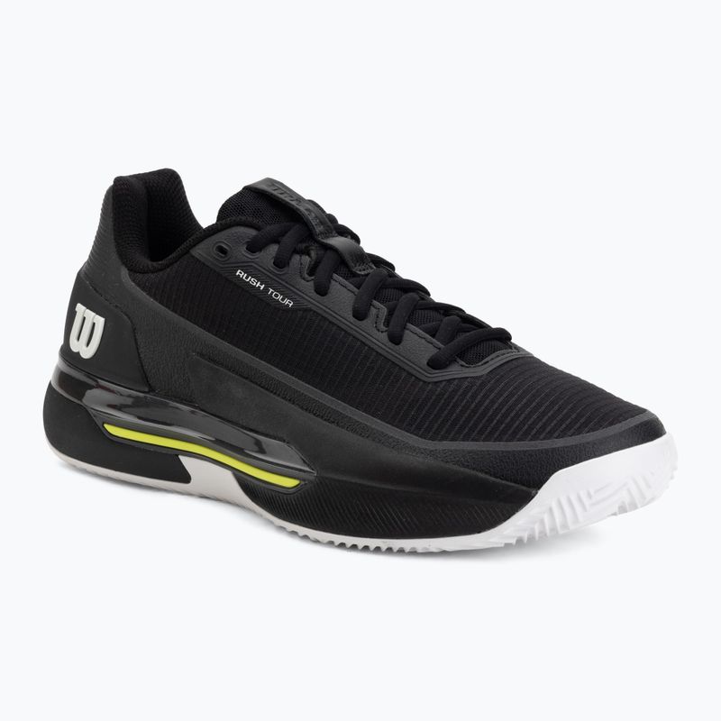Férfi teniszcipő Wilson Rush Pro 5 Tour Clay black/white/safety yellow
