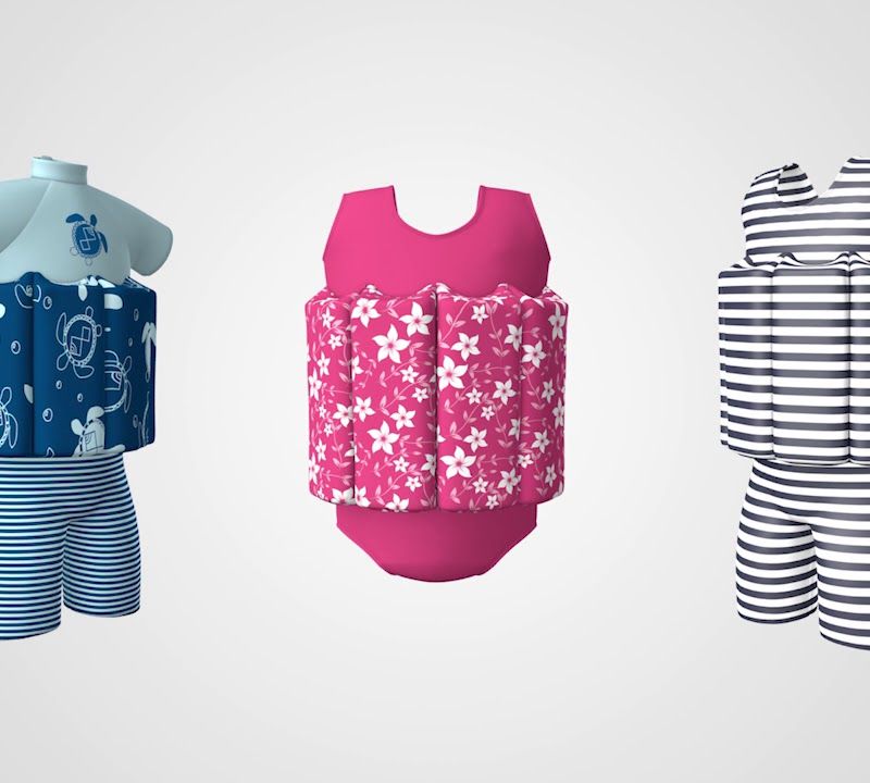 Gyermek fürdőruha Splash About Short John Insects kék SJFSZBL1 4