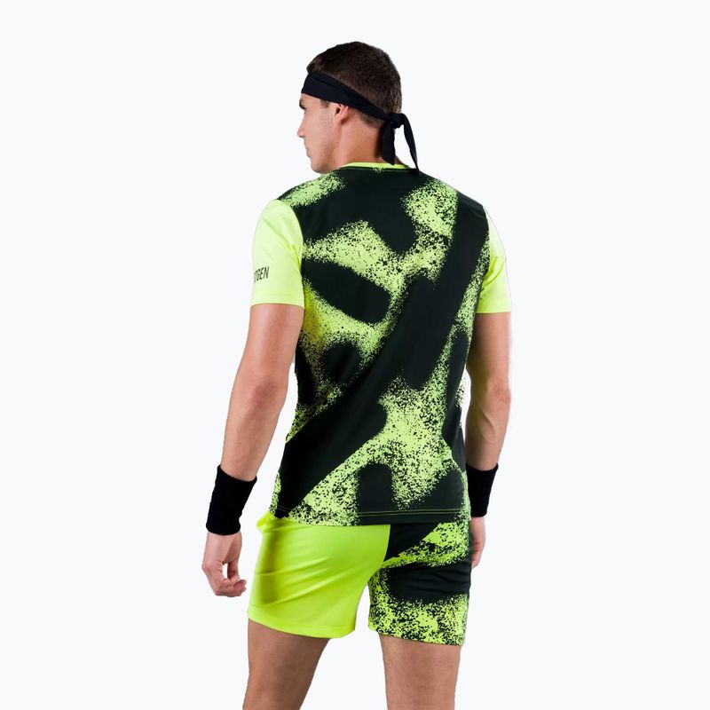 Férfi HYDROGEN Spray Tech Tennis T-shirt sárga T00502724 2