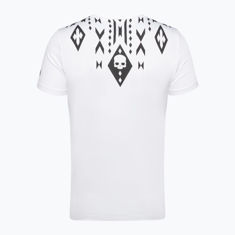 Férfi HYDROGEN Tribal Tech tenisz póló fehér T00530001 6
