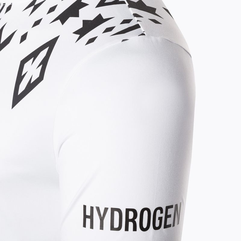 Férfi HYDROGEN Tribal Tech tenisz póló fehér T00530001 7