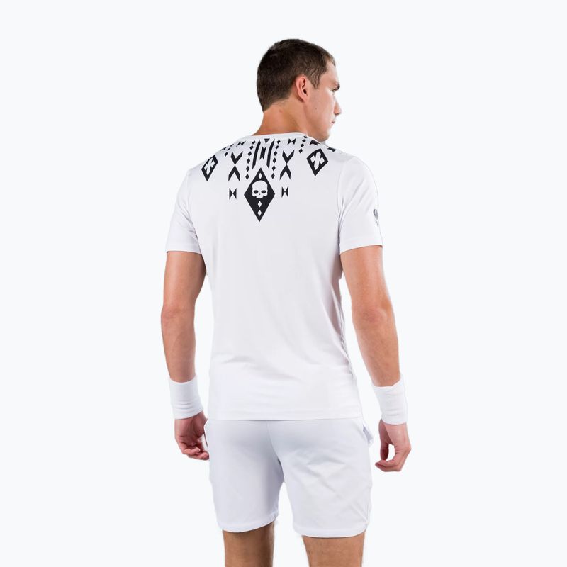 Férfi HYDROGEN Tribal Tech tenisz póló fehér T00530001 2