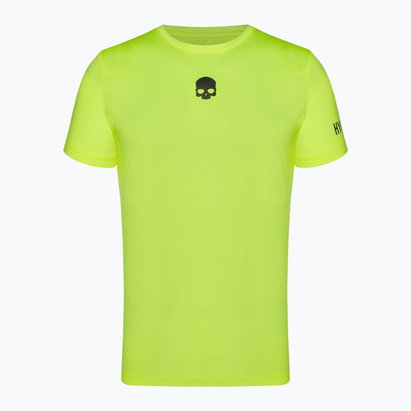 Férfi HYDROGEN Basic Tech Tee fluoreszkáló sárga teniszpóló 4