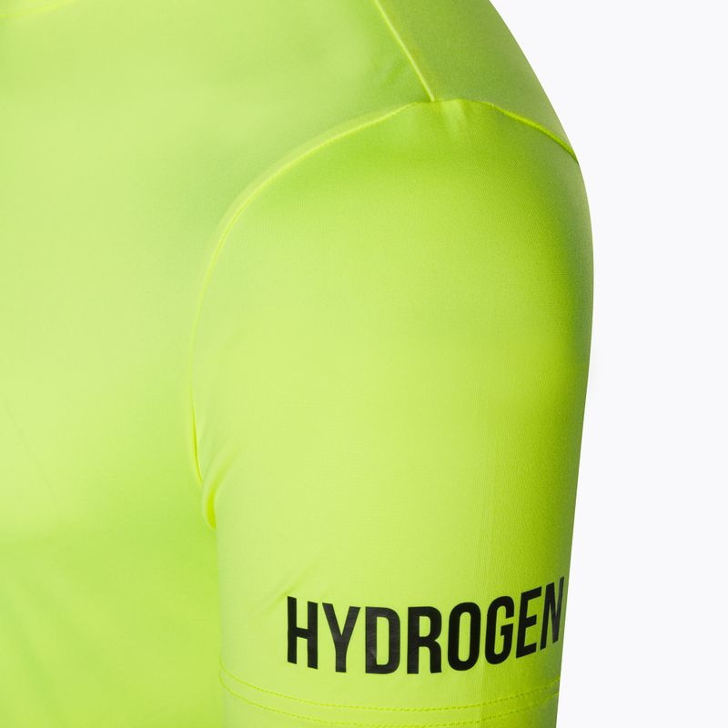 Férfi HYDROGEN Basic Tech Tee fluoreszkáló sárga teniszpóló 6
