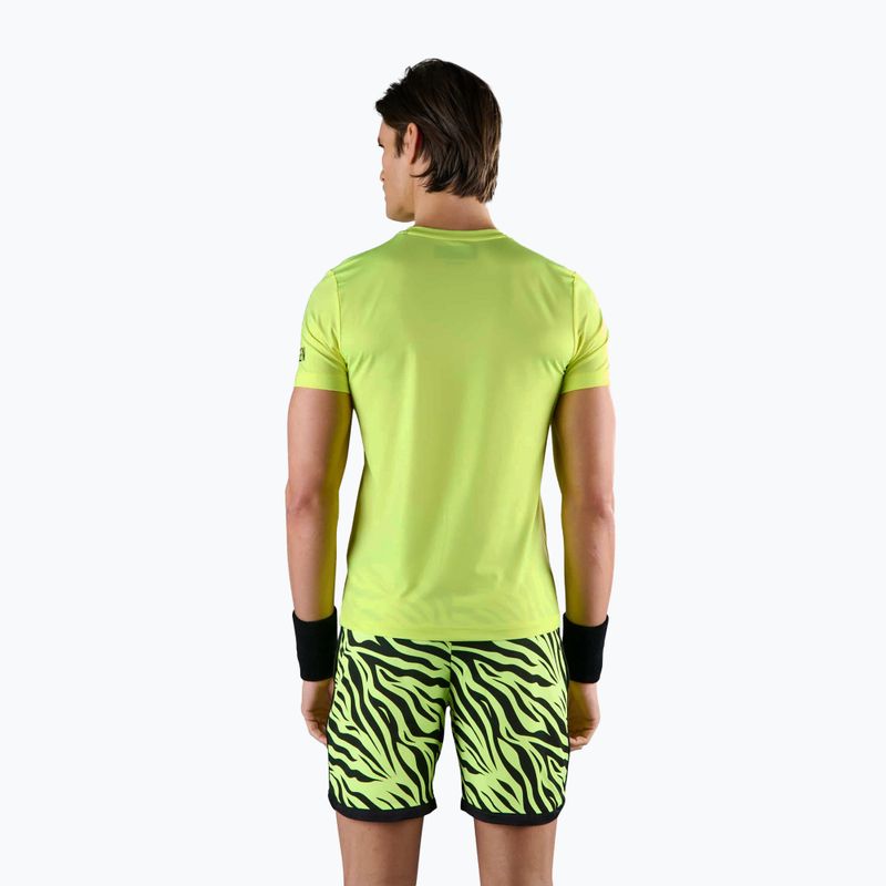 Férfi HYDROGEN Basic Tech Tee fluoreszkáló sárga teniszpóló 2