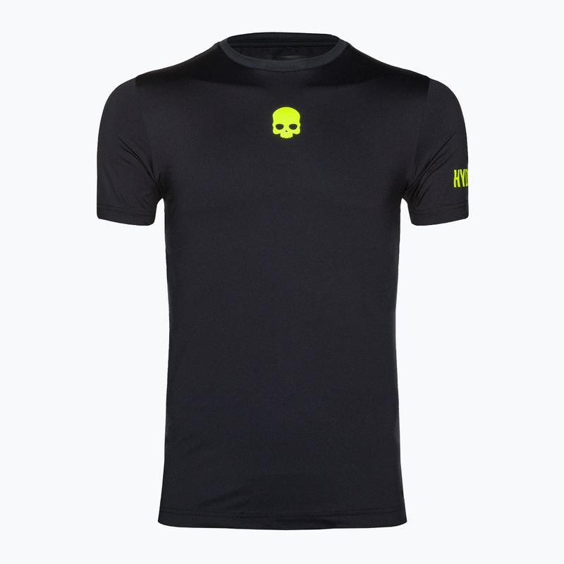 Férfi HYDROGEN Panther Tech Tee fekete/sárga tenisz póló 5