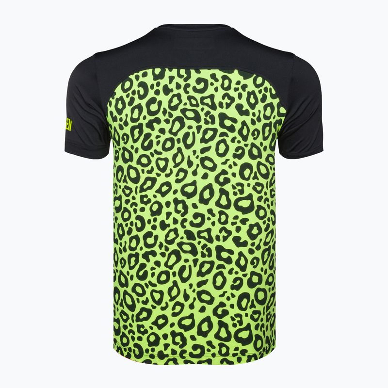 Férfi HYDROGEN Panther Tech Tee fekete/sárga tenisz póló 6