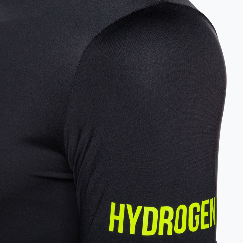 Férfi HYDROGEN Panther Tech Tee fekete/sárga tenisz póló 8