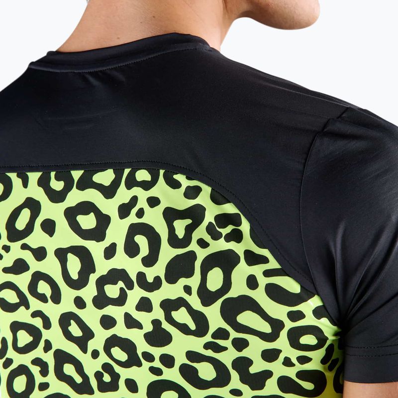 Férfi HYDROGEN Panther Tech Tee fekete/sárga tenisz póló 4