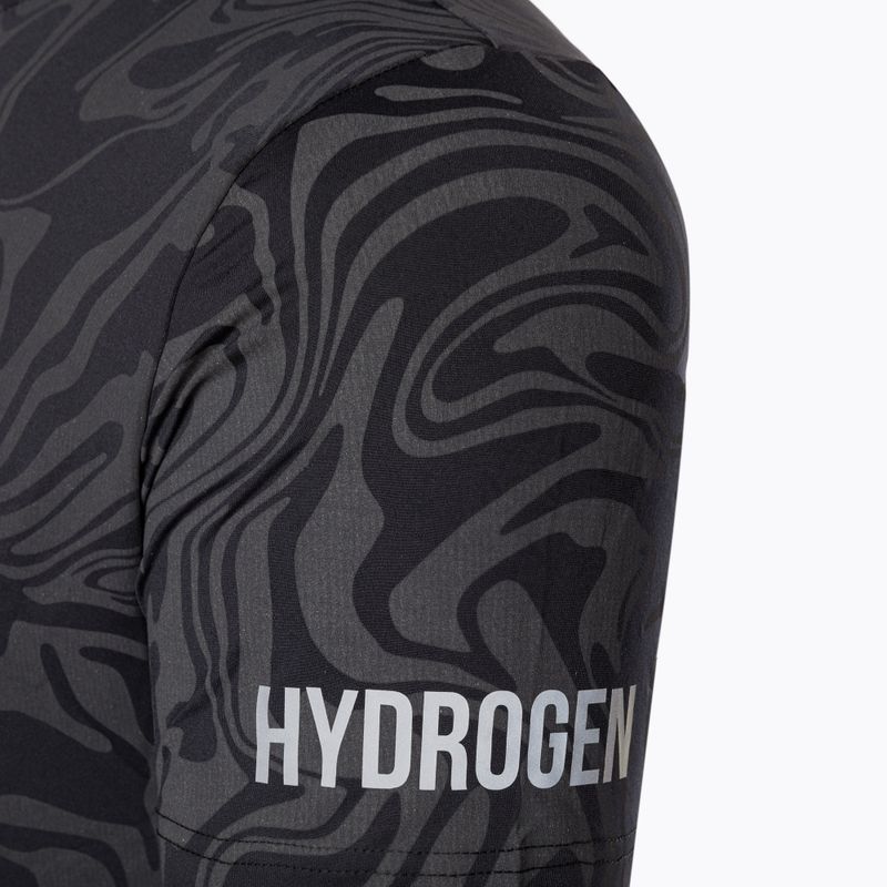 Férfi teniszpóló HYDROGEN Chrome Tech Tee szürke 7