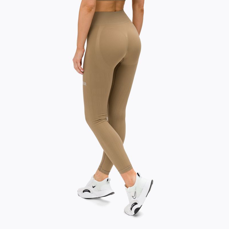 Női leggings Gym Glamour push up nude bézs 312 3