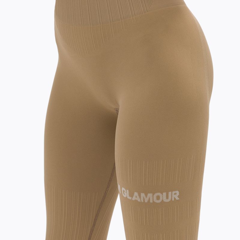 Női leggings Gym Glamour push up nude bézs 312 4